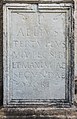 English: Ancient Roman gravestone for P. Aelius Tertullus (CIL III 5023, CSIR II/4) Deutsch: Antike römerzeitliche Grabbauinschrift des P. Aelius Terrtullus (CIL III 5023, CSIR II/4)