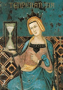 Ambrogio Lorenzetti: Templanza (1340). Palacio Público, Siena