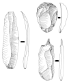 Utensili in selce del Paleolitico superiore