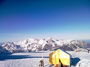 Vido de la pinto de Chäserrugg al Säntis