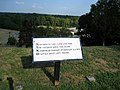 Plaque showing the first half of the second octave of Bivouac of the Dead