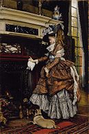 The Fireplace vẽ một con chó chủng Pug, James Tissot