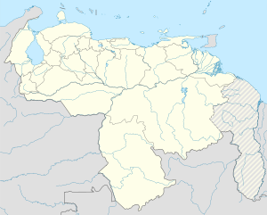 Map showing the location of Ocumare de la Costa de Oro Municipality within Venezuela