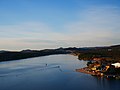 Šibenik sea including Banj beach and Šibenik Bridge