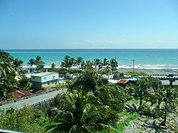 A village along the coast in Dawu Township