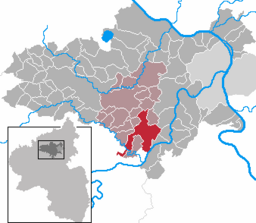 Läget för Münstermaifeld i Landkreis Mayen-Koblenz