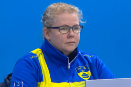 Margaretha Sigfridsson tijdens het WK 2019