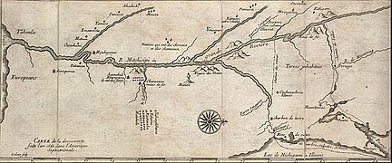 Marquette and jolliet map 1681 (rotated vertical).jpg