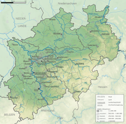 Renania Settentrionale-Vestfalia – Mappa