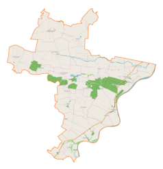 Mapa konturowa gminy Opatowiec, po prawej znajduje się punkt z opisem „Chwalibogowice”