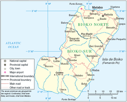 Isola di Bioko - Localizzazione