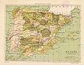 Historical map of Spain (1850)