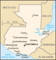 Map of Guatemala from the CIA World Factbook, 2004