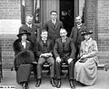 1917 - Members of an Observation School Committee; Angas Parsons sitting front row, second from left.