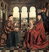 Virgen del canciller Rolin, de Jan van Eyck (1435)