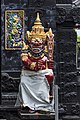 Hand-carved temple guard