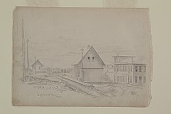 Lebanon Train Depot in 1873