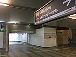 Pintu masuk laluan pejalan kaki berbayar di Stesen LRT Plaza Rakyat.