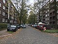 Schwalbenstraße, Blick von der Kreuzung Peiffersweg in Richtung Hellbrookstraße