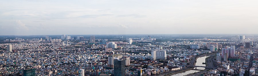 Een panoramisch uitzicht op de stad vanaf Bitexco Financial Tower