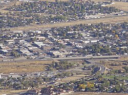 Downtown Winnemucca viewed from Winnemucca Mountain