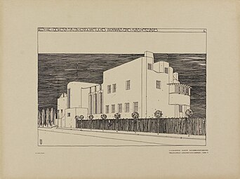 Entry for the House for an art lover competition, by Charles Rennie Mackintosh (1900)[230]