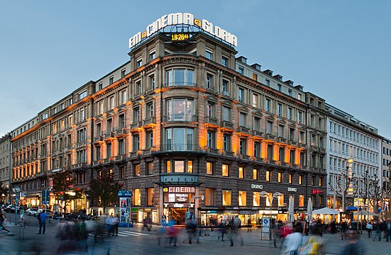 The "Marquardtbau" in Stuttgart, Germany.