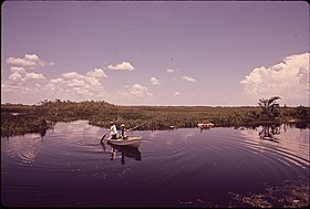 Vue du Tamiami Canal en 1972.