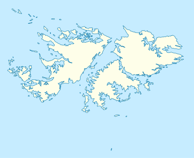 Mapa de localización de Islas Malvinas