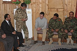 Guttenberg visited the provincial reconstruction team in Kunduz Province.jpg