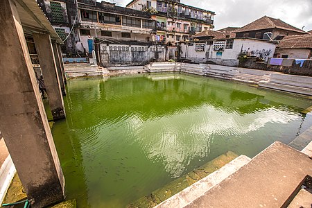 The water tank within the mosque premises