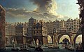 La joute des mariniers, entre le pont Notre-Dame et le Pont-au-Change (1756), Nicolas-Jean-Baptiste Raguenet, musée Carnavalet - Histoire de Paris.