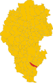 Collocatio finium municipii in Provincia Vicetina.