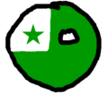 Polandball del Esperanto