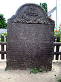 Grabstein auf Seemannsgrab, Friedhof Nebel