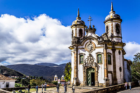 Church of Saint Francis of Assisi (Ouro Preto), Brazil, built between 1765-1775, by Brazilian Aleijadinho