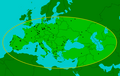 Aire de répartition de l'Éléphant à défenses droites