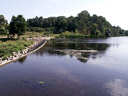 Vattenkraftverket i Rudikiai i Akmenė landskommun.