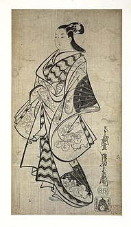 Kaigetsudo Anchi, Edon kurtisaani, noin 1711–1714, 91,5 × 59,7 cm.