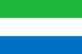 De vlag van Sierra Leone