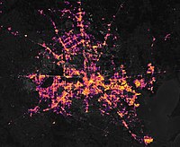 Aerial view of Houston after the power crisis