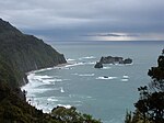 Une vue de Knight's Point, West Coast, Nouvelle-Zélande.