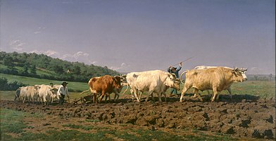 Rosa Bonheur, Ploughing in Nivernais, 1849