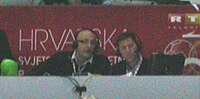 Zlatko Saračević and co-commentator.JPG