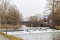 Der südliche Arm der Wiesent im Winter 2016/2017