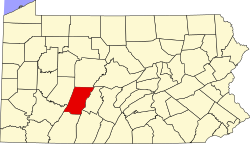 Map of Cambria County, Pennsylvania