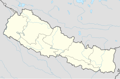 Mapa de localización de Nepal