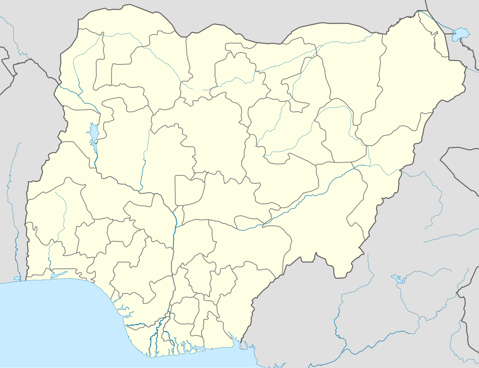 Nigerian insurgency detailed map is located in Nigeria