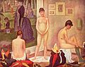 Las modelos (1877-8) por Georges Seurat