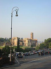 Tempio di Venere e Roma da via dei Fori Imperiali Temple of Venus and Rome from Via dei Fori Imperiali